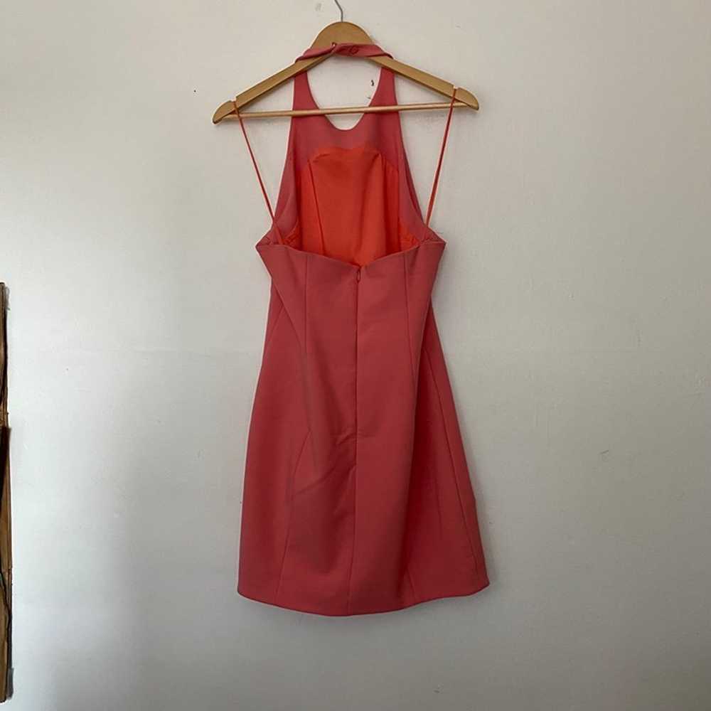 Cinq a Sept Pink Myla Gathered Halter Mini Dress - image 5