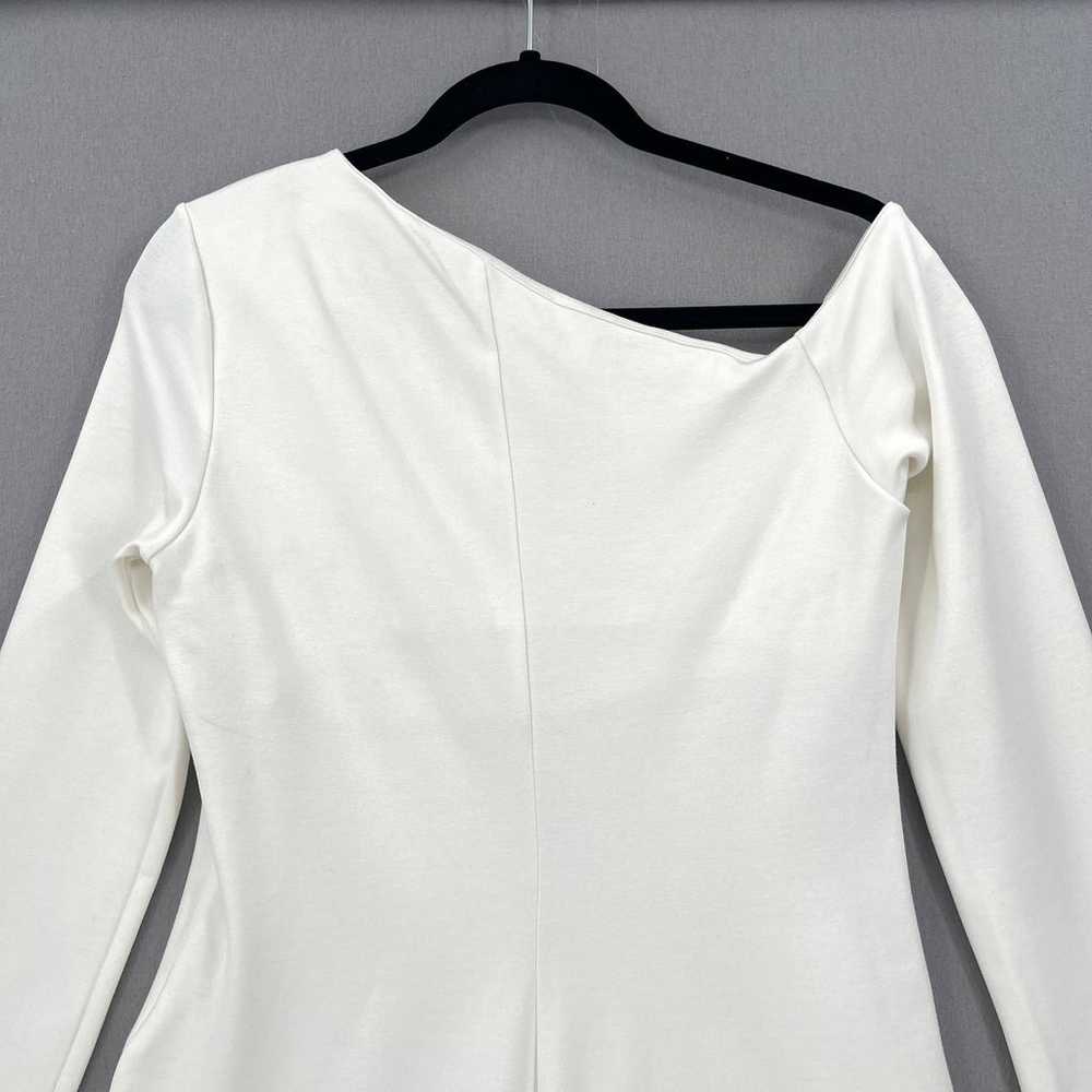 ENZA COSTA Exposed Shoulder Dress Large Off White… - image 6