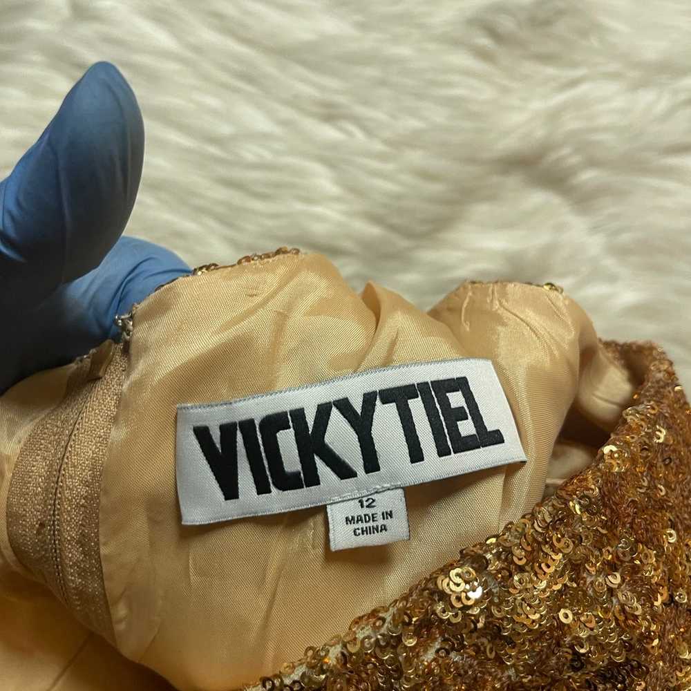 Vicky tiel Sequin Dress - image 5