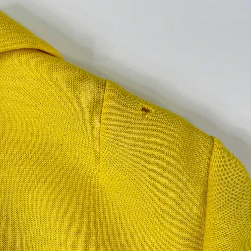VTG 60s Womens Large Yellow Wool Sleeveless Sheat… - image 3