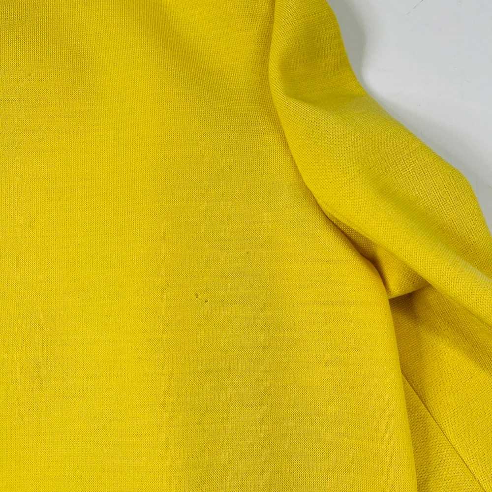 VTG 60s Womens Large Yellow Wool Sleeveless Sheat… - image 4