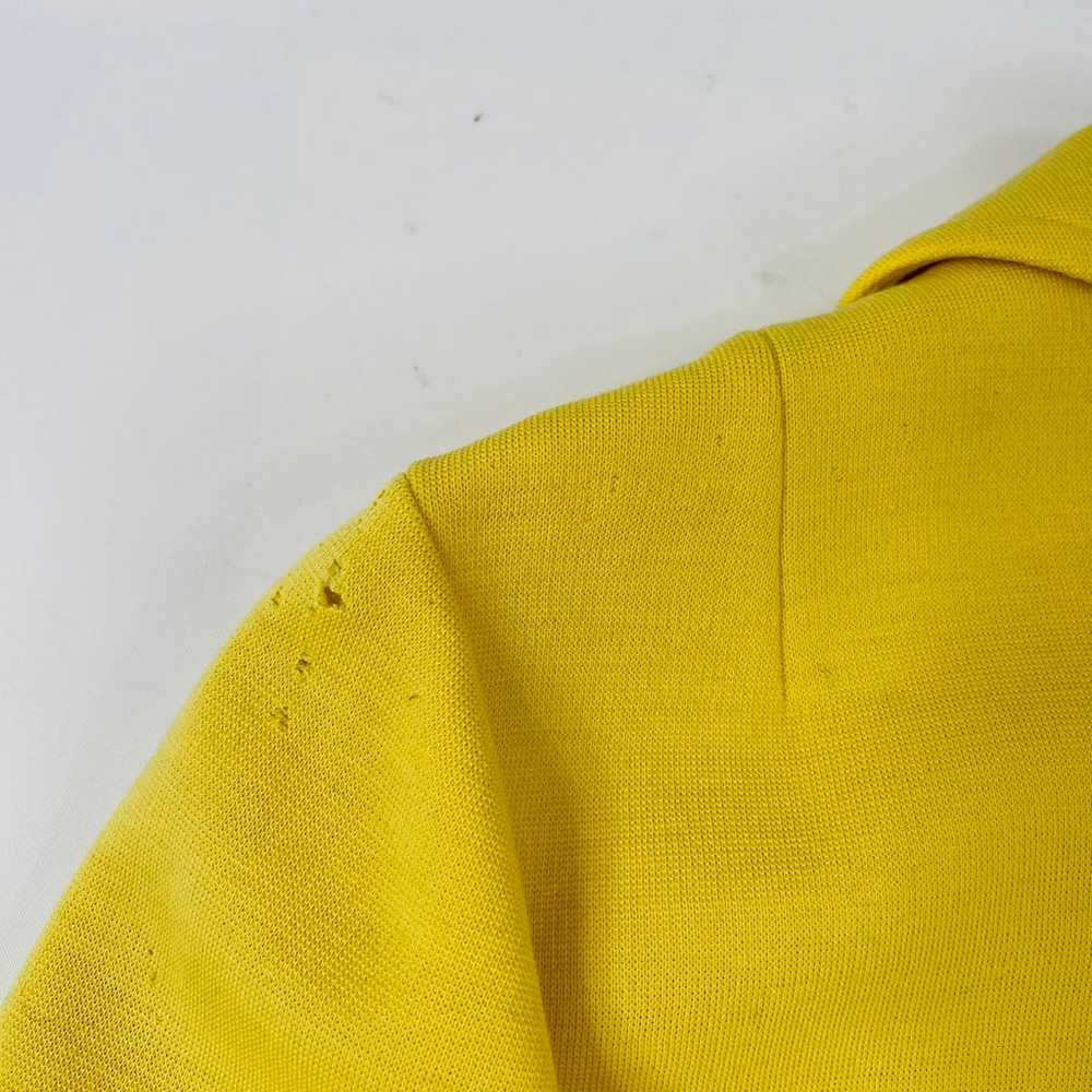 VTG 60s Womens Large Yellow Wool Sleeveless Sheat… - image 5
