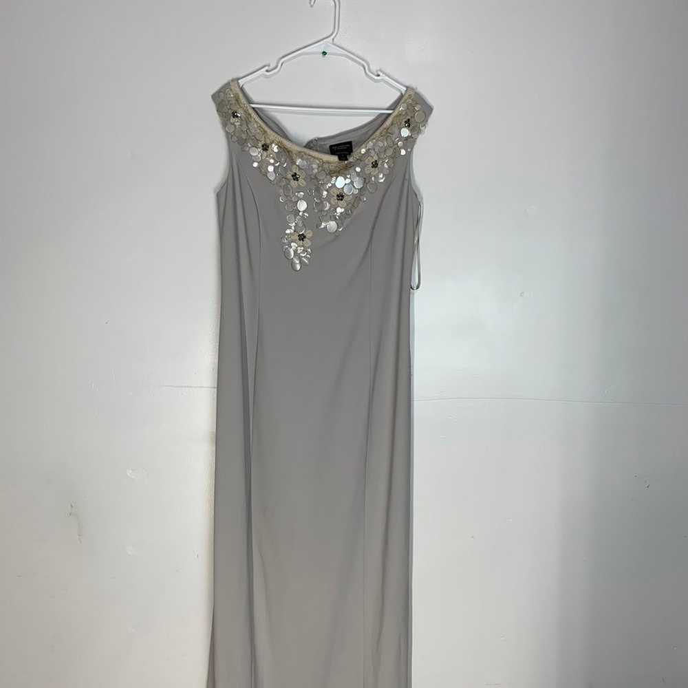 St. John couture beaded slit dress - image 2