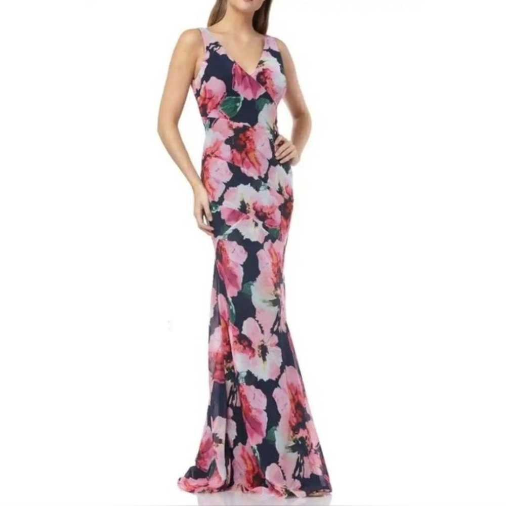 Carmen Marc Valvo Infusion NEW Navy & Pink Floral… - image 6