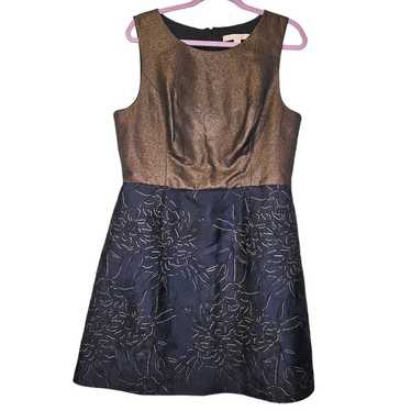 Anthropologie Hutch Lina Metallic Dress 16 Sheath… - image 1