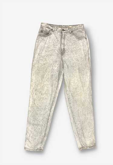 Vintage 80s levi's usa mom jeans grey acid wash B… - image 1