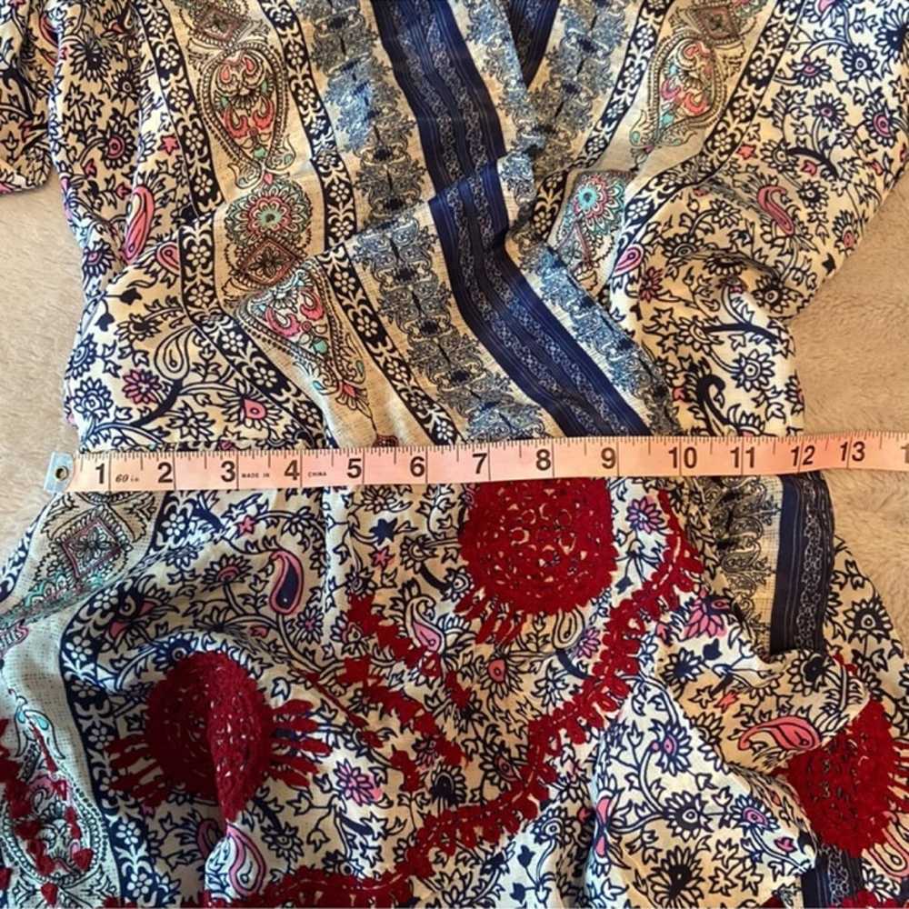 NWOT Rare Rococo Sand Prisma Paisley, wrap, mini … - image 10