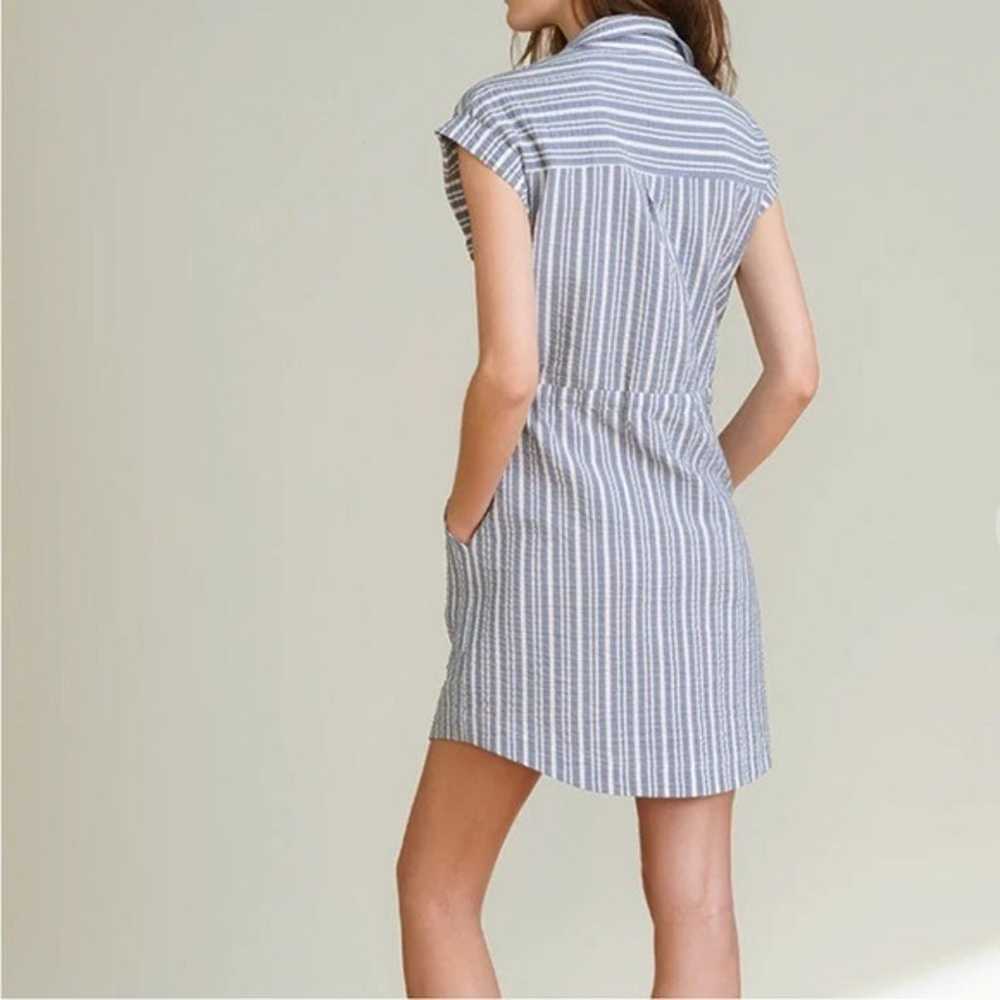 Veronica Beard Cris Striped Shirtdress - image 11