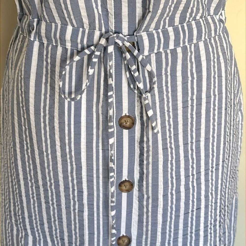 Veronica Beard Cris Striped Shirtdress - image 7
