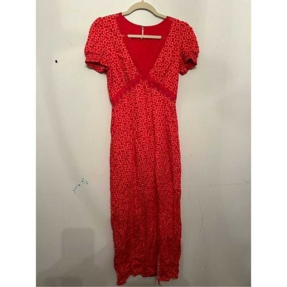 Free People Marley Maxi Dress Red Size xs - image 2