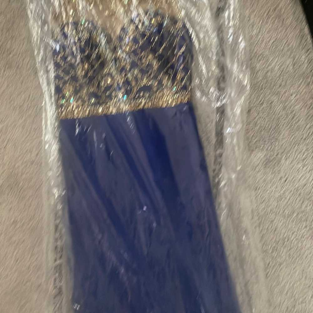Royal blue prom dress - image 3