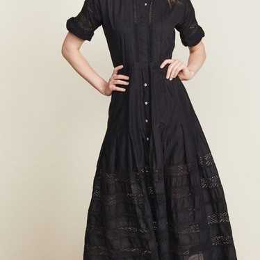 LoveShackFancy Edie Black Dress XS NWOT