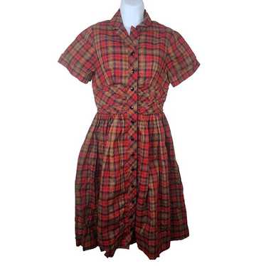 Vintage 40s 50s Vicky Vaughn Day Dress Womens S R… - image 1
