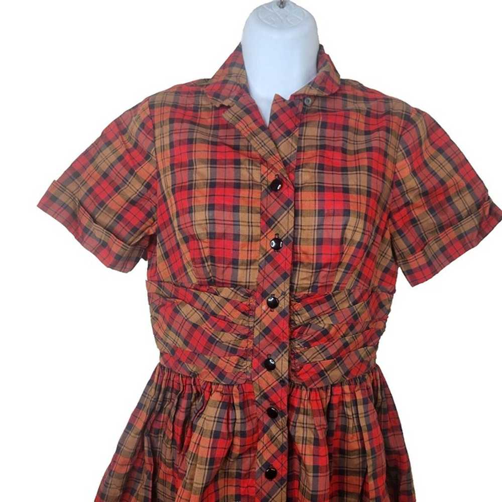 Vintage 40s 50s Vicky Vaughn Day Dress Womens S R… - image 2