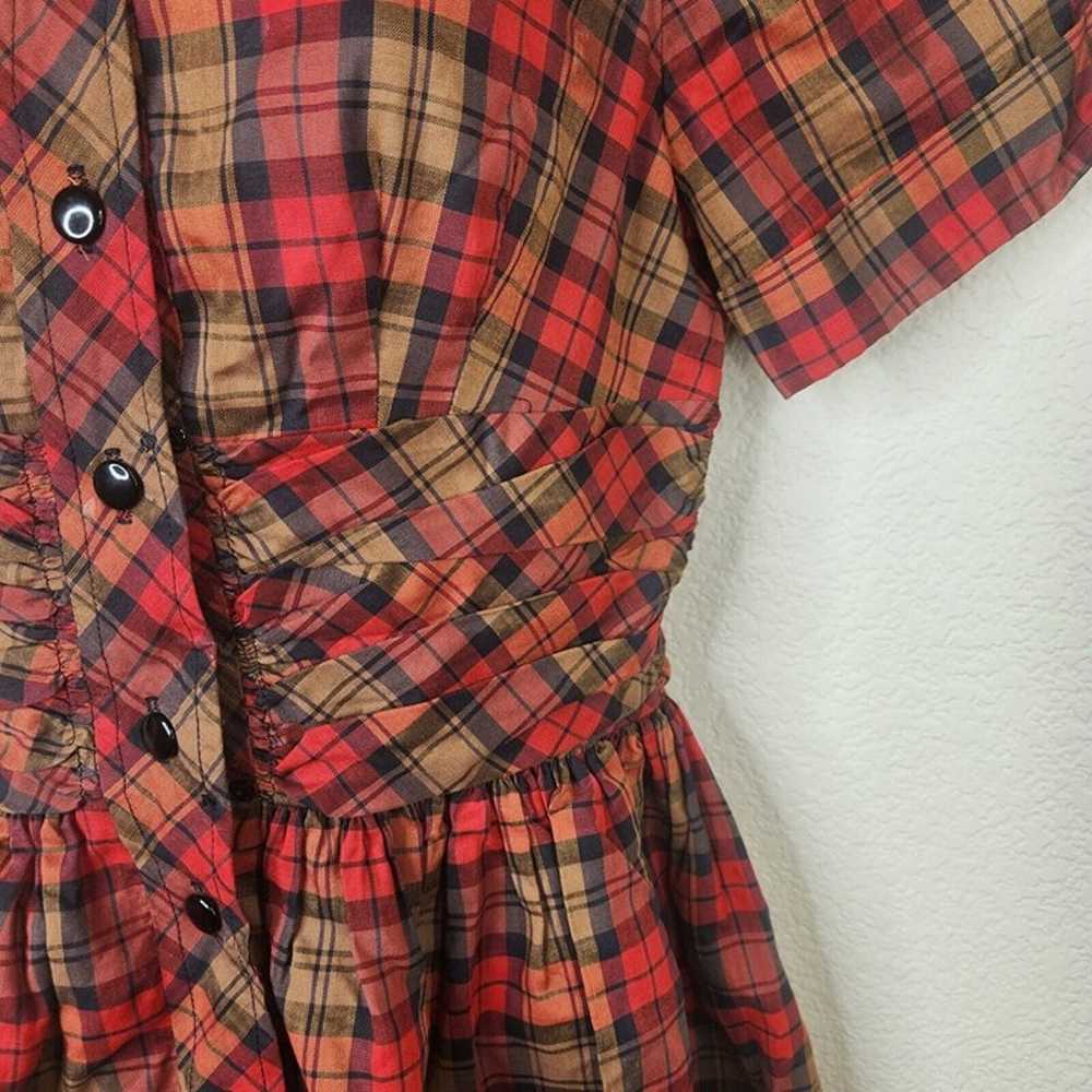 Vintage 40s 50s Vicky Vaughn Day Dress Womens S R… - image 6
