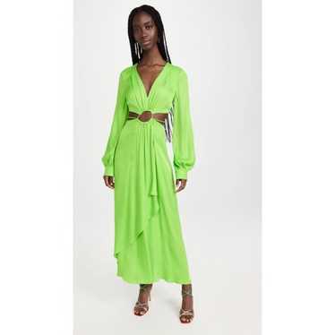 FARM Rio Lime Green cutout Maxi Dress Size S - image 1
