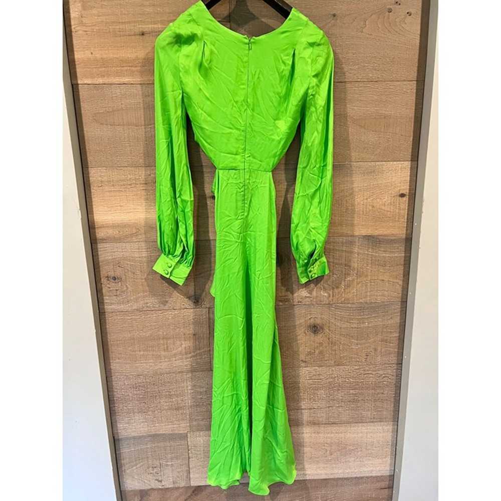 FARM Rio Lime Green cutout Maxi Dress Size S - image 8