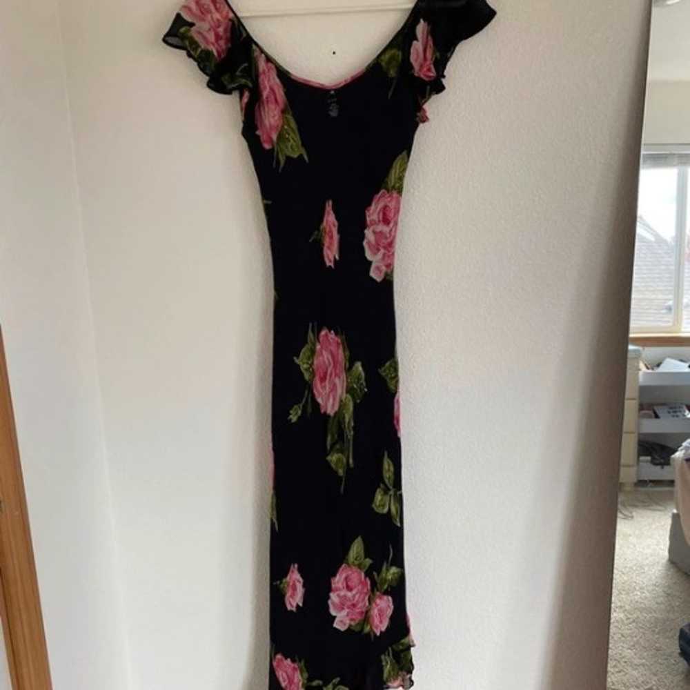 Vintage Floral Maxi Dress - image 3