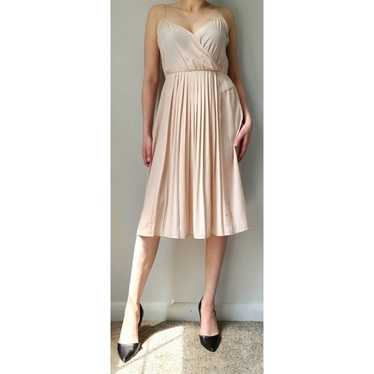 Ulla Johnson Blush Pink Pleated Knee Length Mini … - image 1