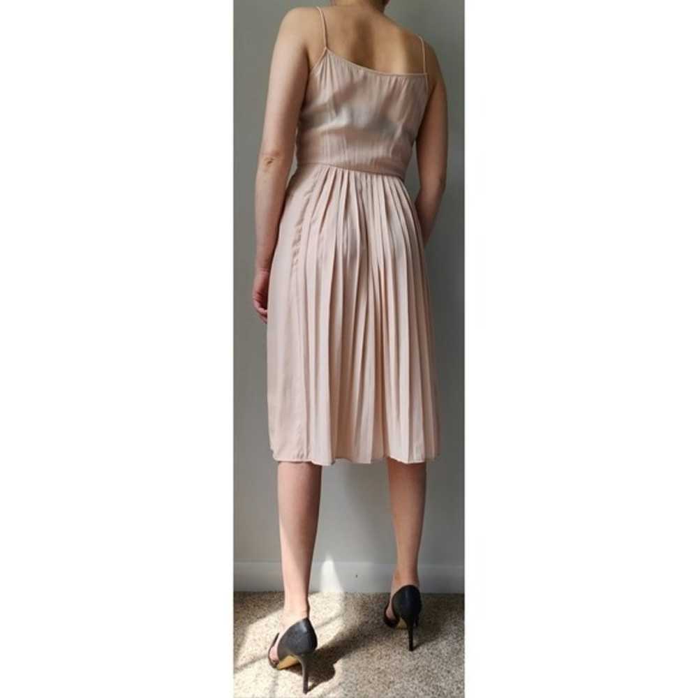 Ulla Johnson Blush Pink Pleated Knee Length Mini … - image 3