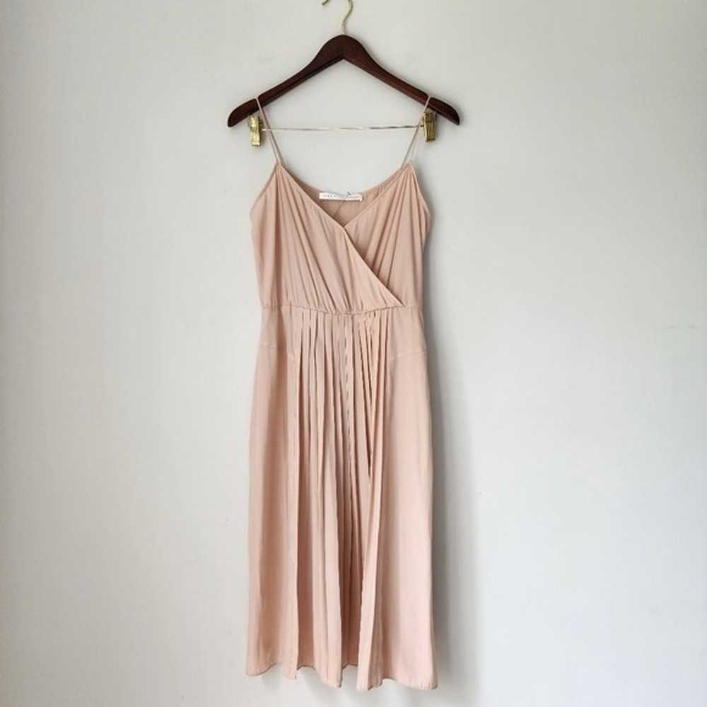 Ulla Johnson Blush Pink Pleated Knee Length Mini … - image 4