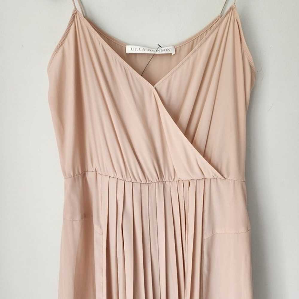 Ulla Johnson Blush Pink Pleated Knee Length Mini … - image 6