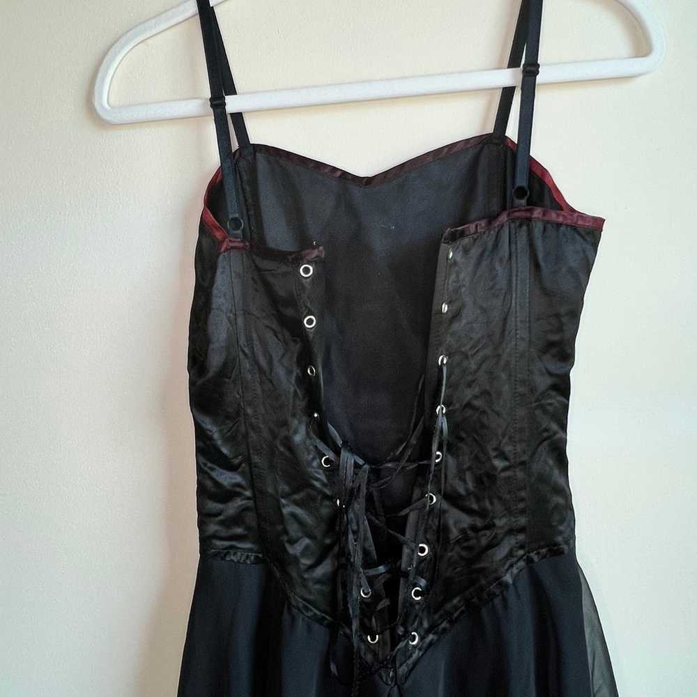 RARE 90s Gothic Corset Dress - image 6