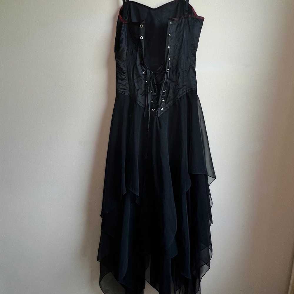 RARE 90s Gothic Corset Dress - image 8