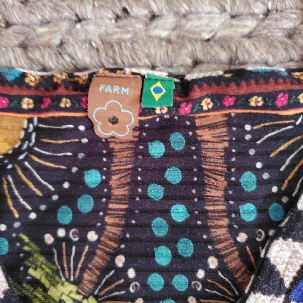FARM Rio Summer Boho Tropical Dream Knit Dress Sm… - image 7
