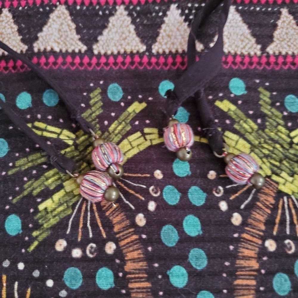 FARM Rio Summer Boho Tropical Dream Knit Dress Sm… - image 9