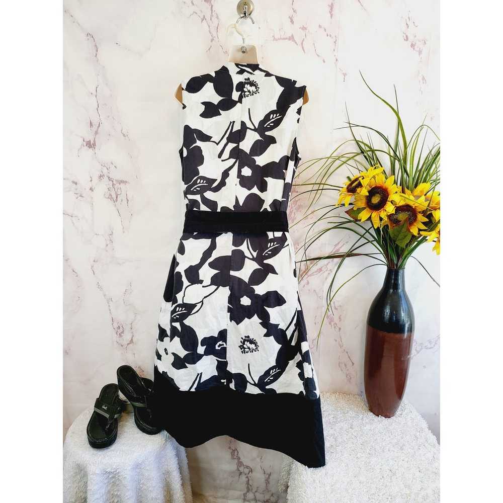Natori Garden Mandarin Dress - Floral - Black Mul… - image 7