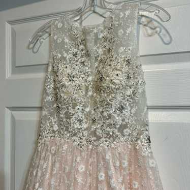 Milano Formals Appliques Lace Sweep Lace Gown 4 - image 1