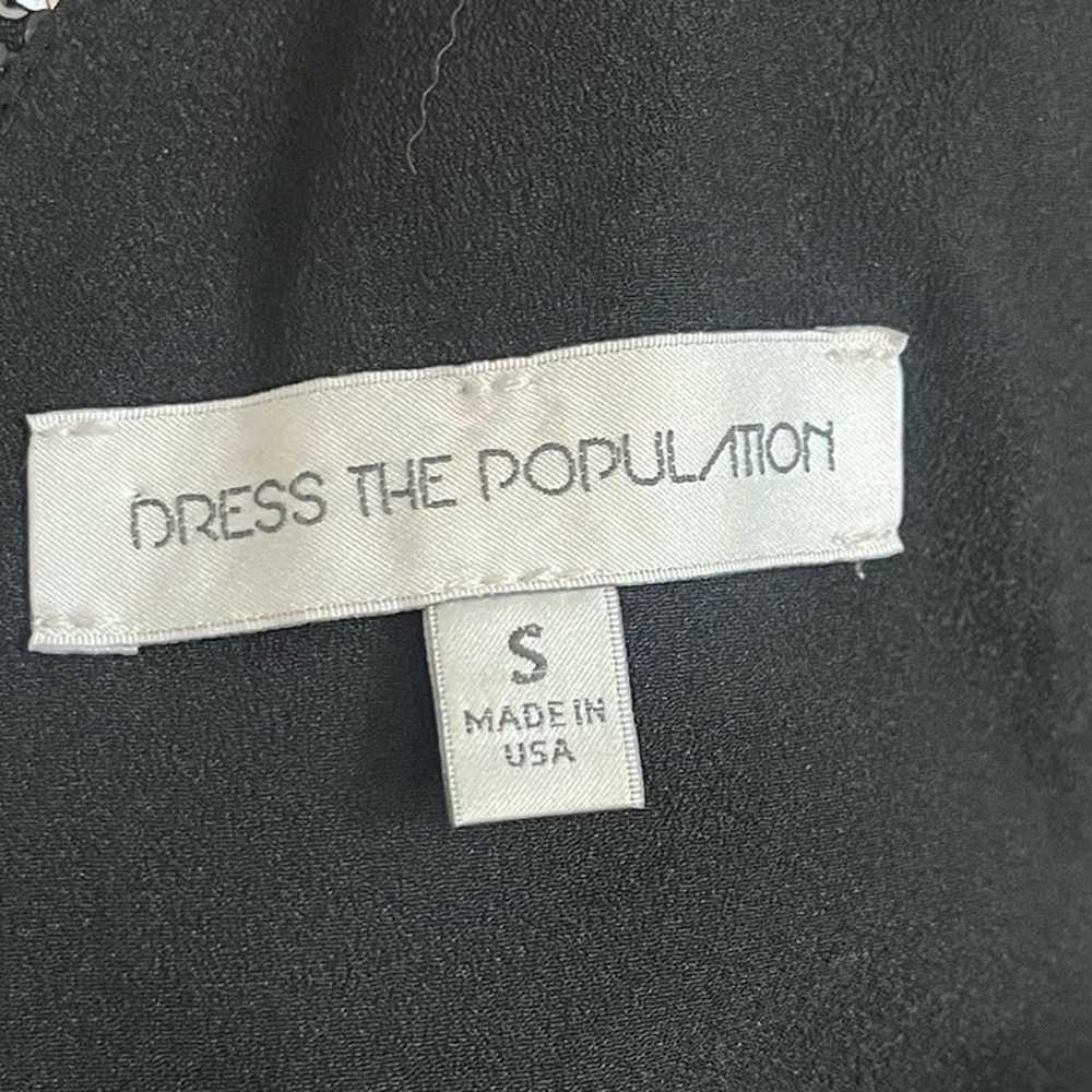 Dress The Population • Black Caroline Sequin Chif… - image 6