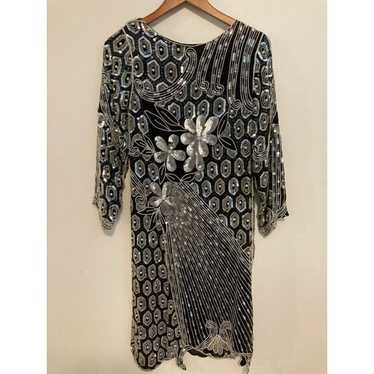 20s style sequin Beaded Dress Gatsby Party style