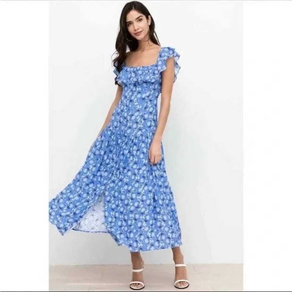 Yumi Kim Fling Ray Of Light Blue Floral Maxi Dres… - image 3