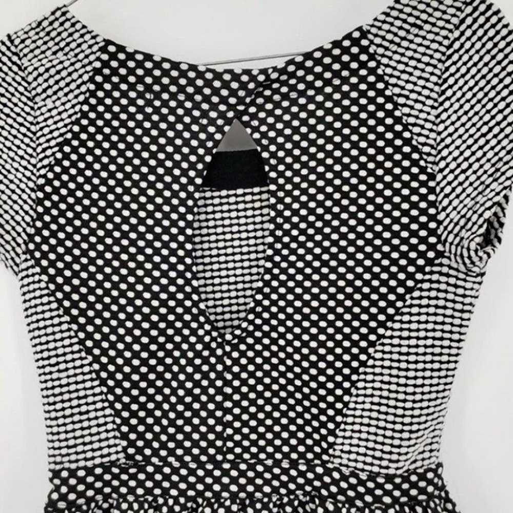 White Dots Dress with Cutout Back Size S - image 7