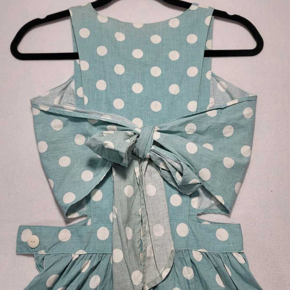 Vintage HANG TEN Polka Dot Dress Women Size 7 ope… - image 10