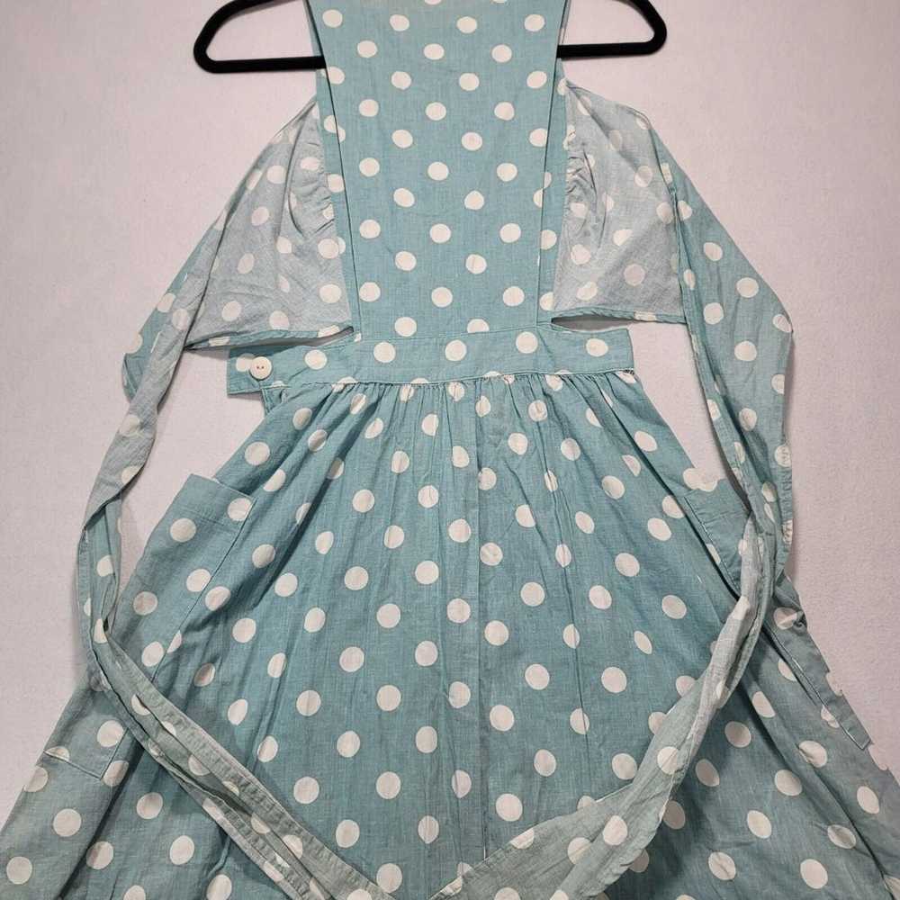 Vintage HANG TEN Polka Dot Dress Women Size 7 ope… - image 11