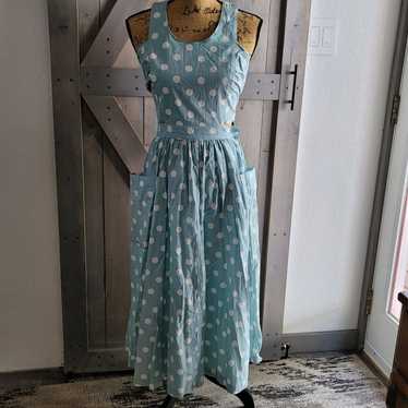 Vintage HANG TEN Polka Dot Dress Women Size 7 ope… - image 1