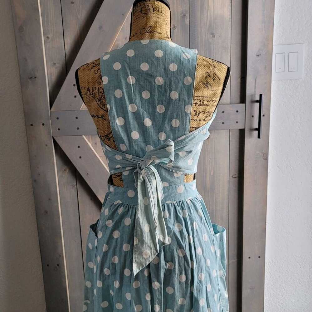 Vintage HANG TEN Polka Dot Dress Women Size 7 ope… - image 3