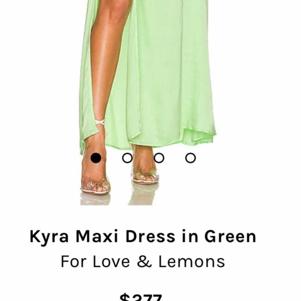 For Love and Lemons Kyra Maxi Dress in Green - image 4