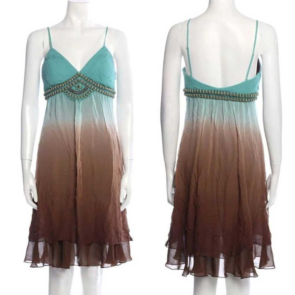 Vintage Y2K Sue Wong Dress Fairycore Silk Ombre B… - image 4
