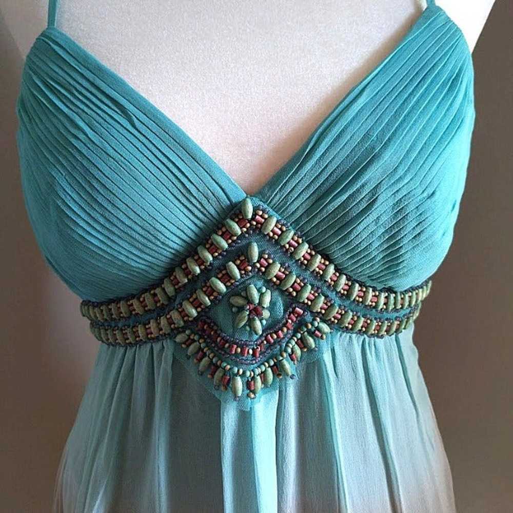 Vintage Y2K Sue Wong Dress Fairycore Silk Ombre B… - image 6