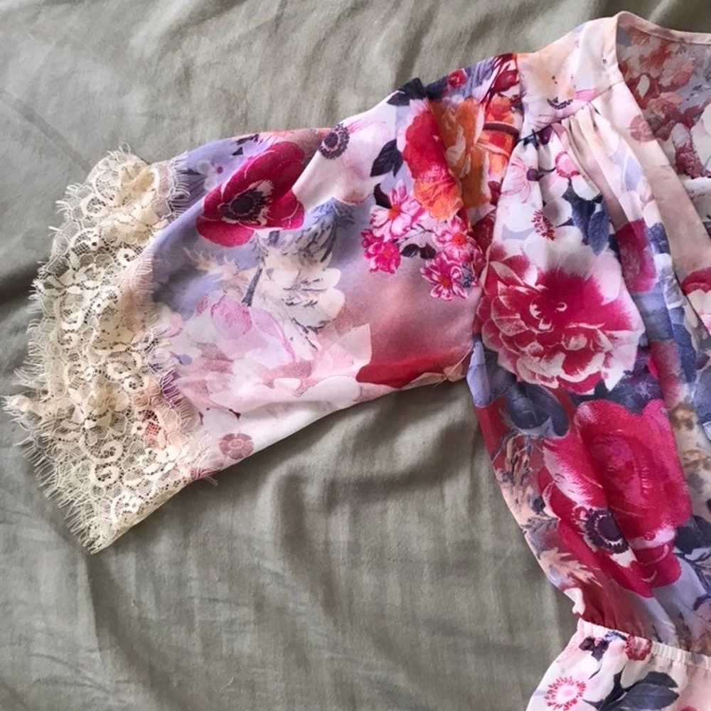 Veronica M Kimono Style Dress, size small, floral… - image 3