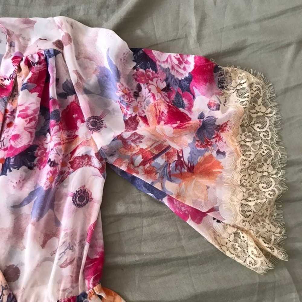 Veronica M Kimono Style Dress, size small, floral… - image 4