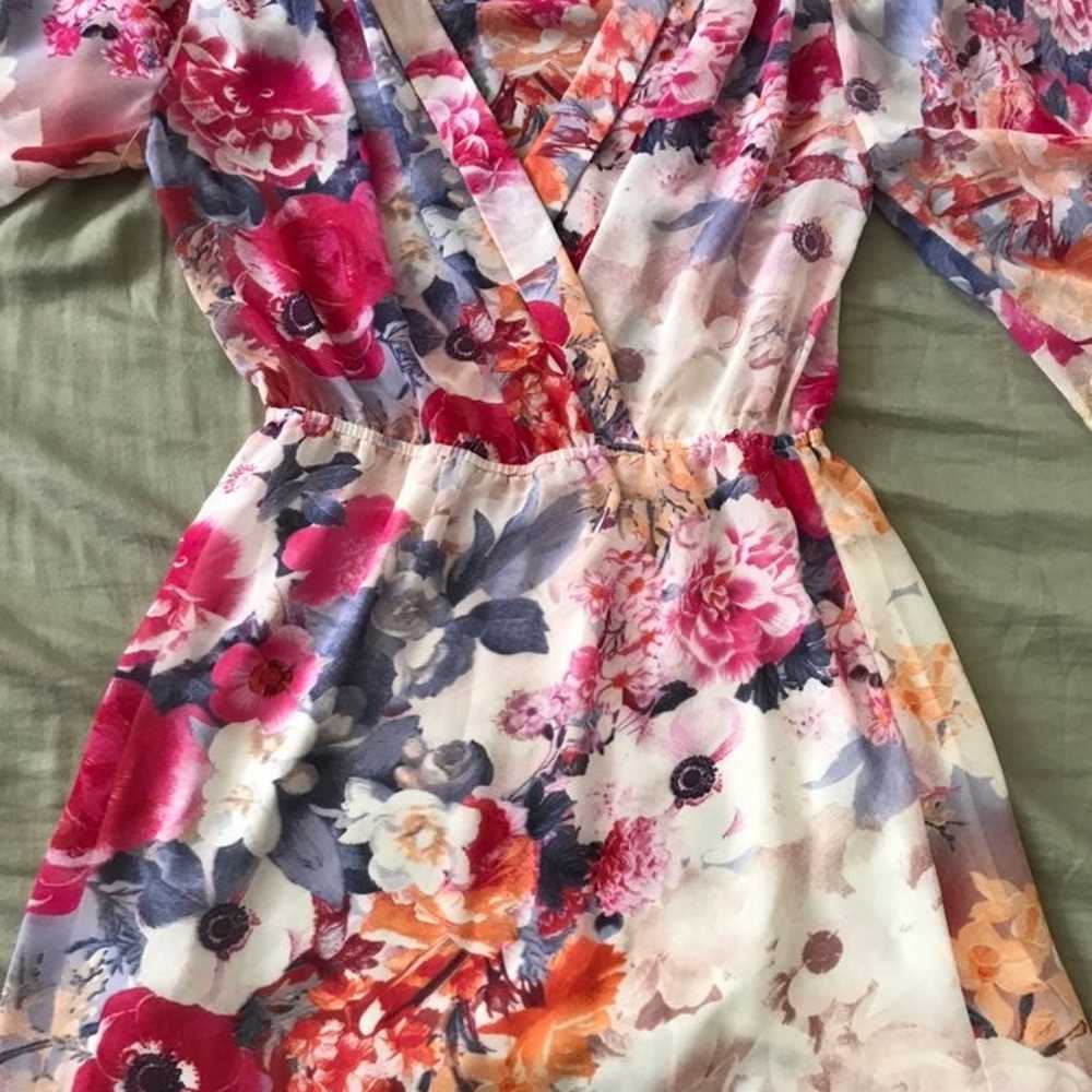 Veronica M Kimono Style Dress, size small, floral… - image 5