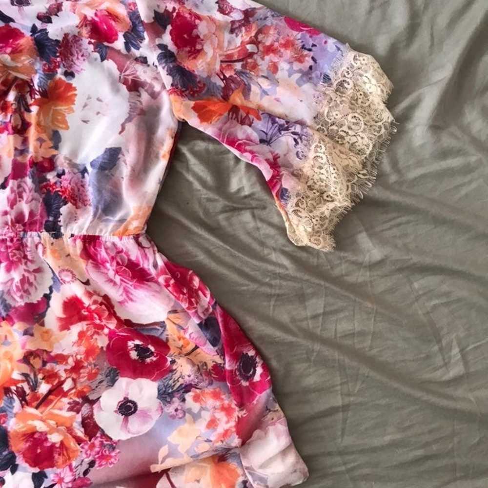 Veronica M Kimono Style Dress, size small, floral… - image 8