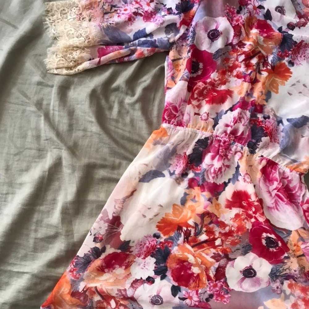 Veronica M Kimono Style Dress, size small, floral… - image 9