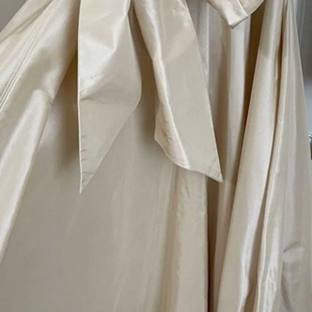 NWT Pamela Dennis Beige Silk Taffeta Gown w sequi… - image 10