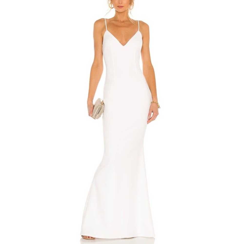Katie May Bambina V-Neck Open Back Gown, M - image 1